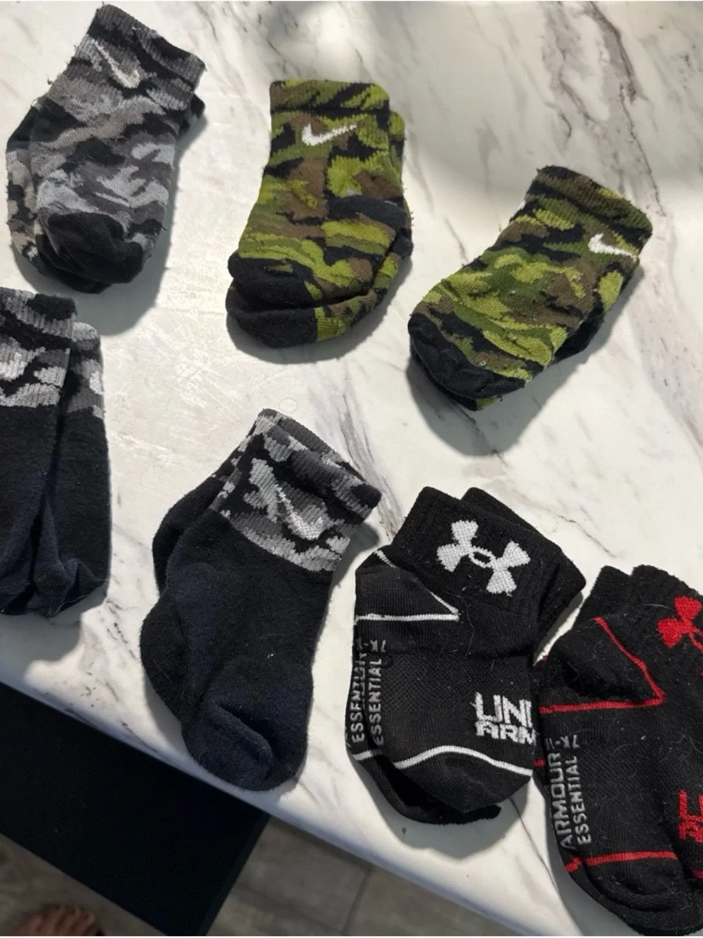 7 sets Nike & Under Armour Baby Socks Bundle -